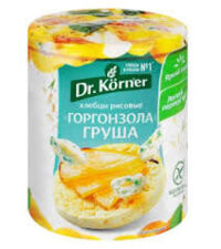 Dr. Korner (Др.корнер) хлебцы рисовые 80г горгонзола с грушей (ХЛЕБПРОМ ОАО)