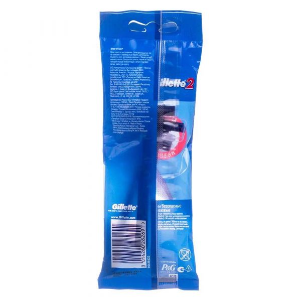 Gillette (Жиллетт) 2 станок для бритья одноразовый №3 (Проктер энд гэмбл-новомосковск ооо)