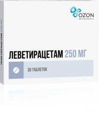 Леветирацетам 250мг таб.п/об.пл. №30 (ОЗОН ООО)
