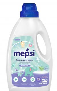 Mepsi (Мепси) гель для стирки детских вещей и пеленок 1л (САТЕЛЛИТ-М)
