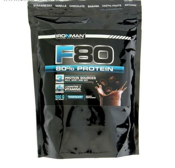Ironman (Айронмен) протеин f-80 500г шоколад (Арт современные научные технологии ооо)