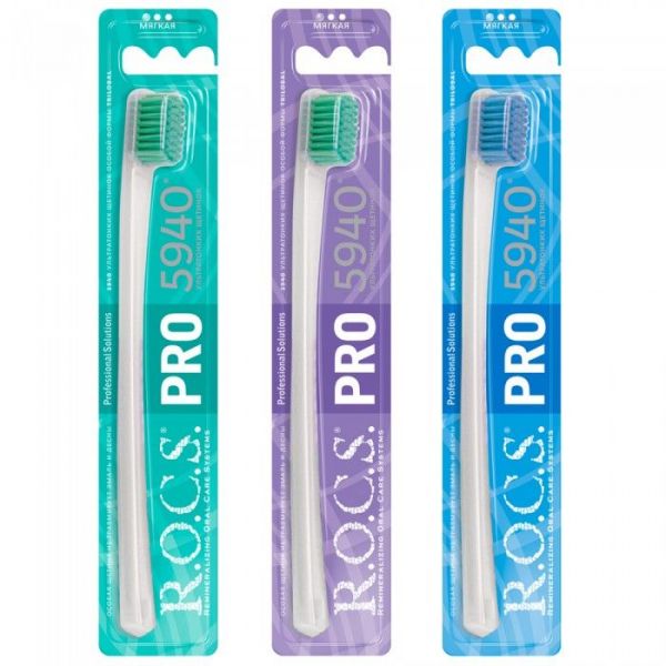 R.o.c.s. (рокс) зубная щетка pro д/взрослых мягкая (Главкосметика ооо)