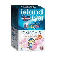 Лиси омега-3 капс.жев. №60 витамин д детск. фрукт. вкус (ЛИСИ ХФ)