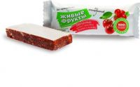 Живые фрукты батончик 35г вишня клюква (ЗДОРОВЫЙ ПРОДУКТ)