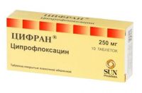 Цифран 250мг таб.п/об.пл. №10 (САН ФАРМА)