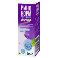 Ринонорм комфорт 0,05мг+ 5мг/доза 10мл спрей наз. №1 фл.-доз.  детский (ТЕВА)
