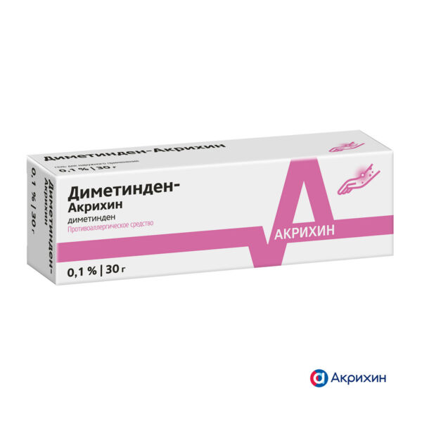 Диметинден 0,1% 30мл гель д/пр.наружн. (Medana pharma s.a.)