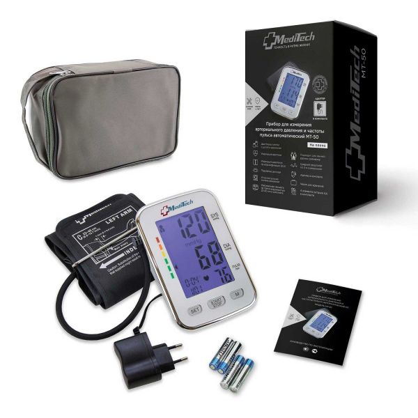 Тонометр meditech mt-50 автомат с адаптером увелич.манжета (Joytech healthcare co)