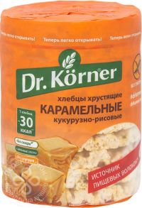 Dr. Korner (Др.корнер) хлебцы кукурузно-рисовые 90г карамельные (ХЛЕБПРОМ ОАО)